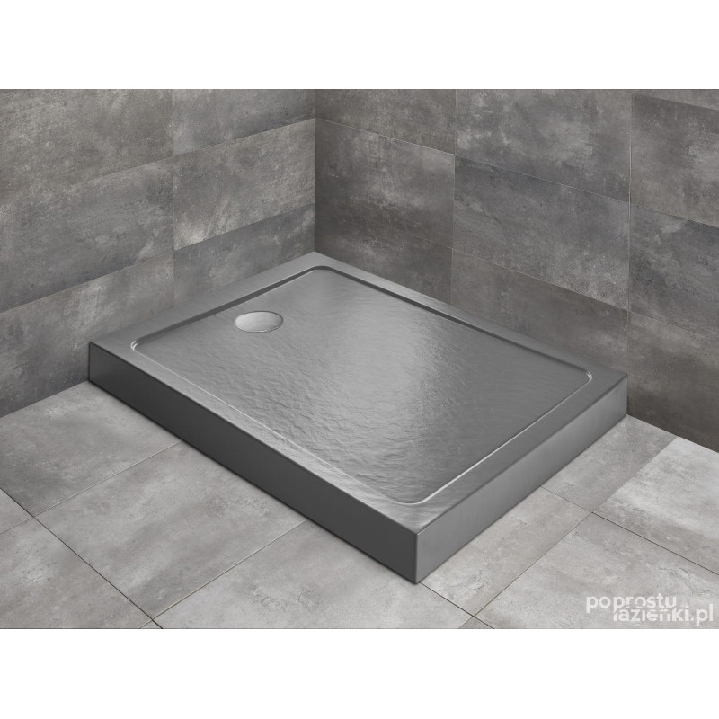 Brodzik prostokątny 140X80 Doros F Compact Stone antracytowy Radaway (SDRFP1480-05-64S)