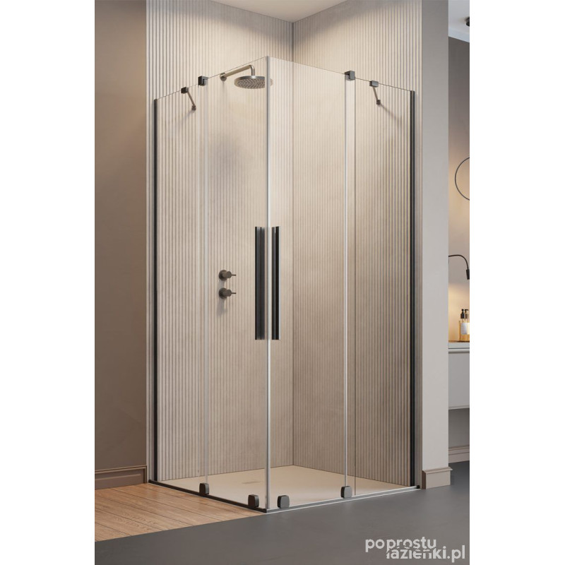 Kabina prysznicowa 120Lx100P Furo KDD Brushed GunMetal Radaway (10105120-92-01L + 10105100-92-01R)