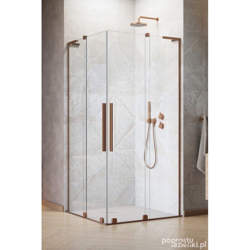 Kabina prysznicowa 120Lx100P Furo SL KDD Brushed Copper Radaway (10305120-93-01L + 10305100-93-01R)