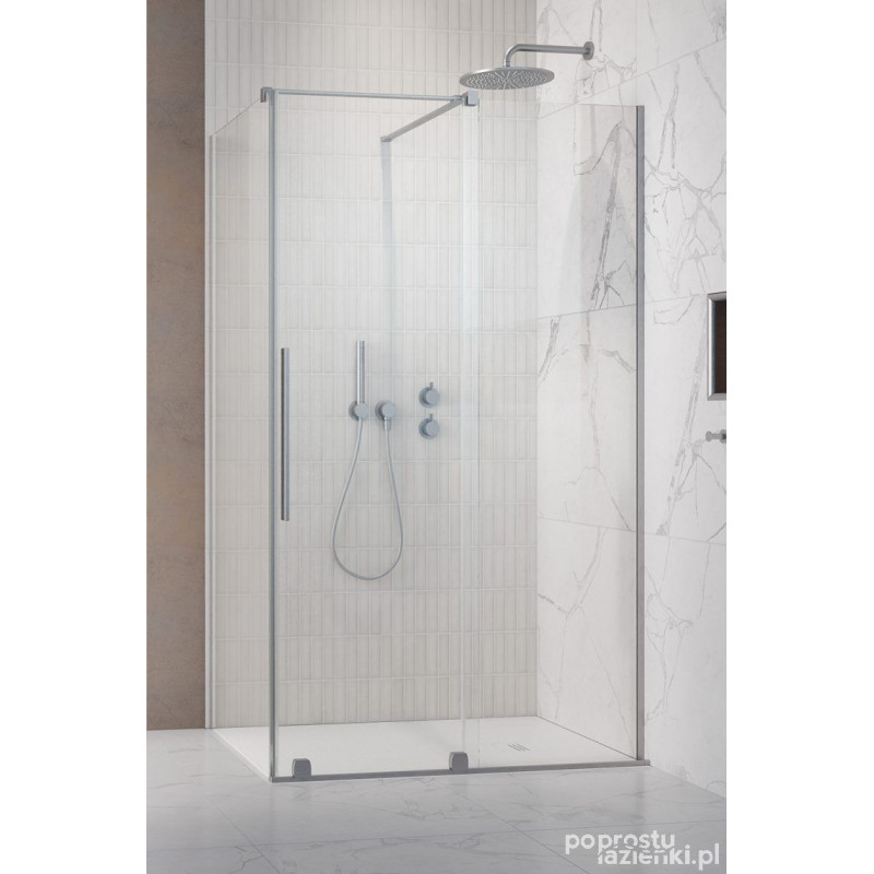 Kabina prysznicowa 120x120 Furo KDJ Brushed Nickel Radaway (10104622-91-01R + 10110580-01-01 + 10113120-01-01)
