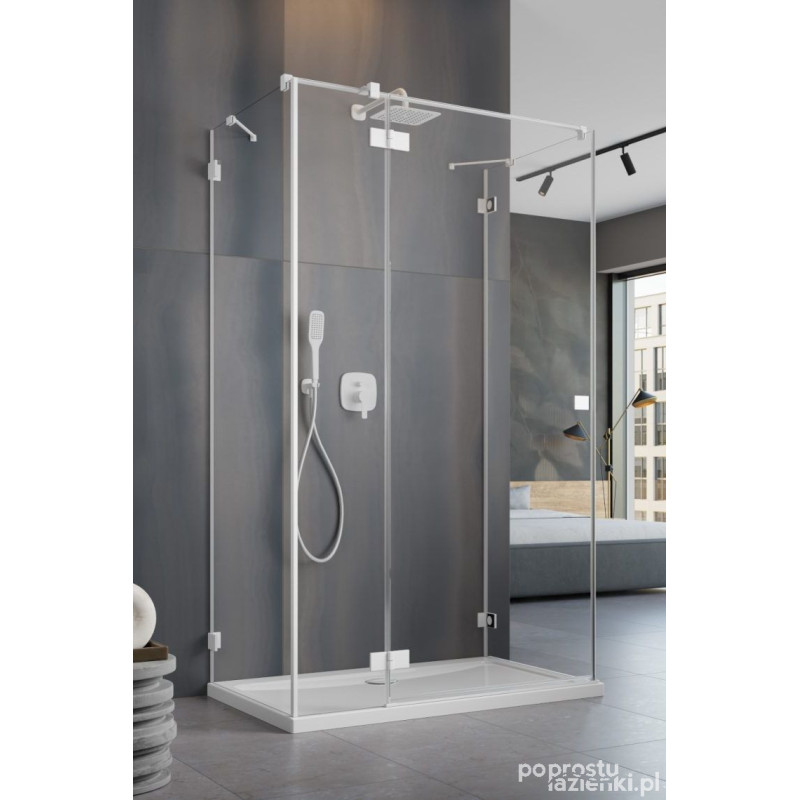 Kabina prysznicowa 120x75 Essenza Pro White KDJ+S Radaway (10097312-04-01L + 10098075-01-01 + 10098075-01-01)