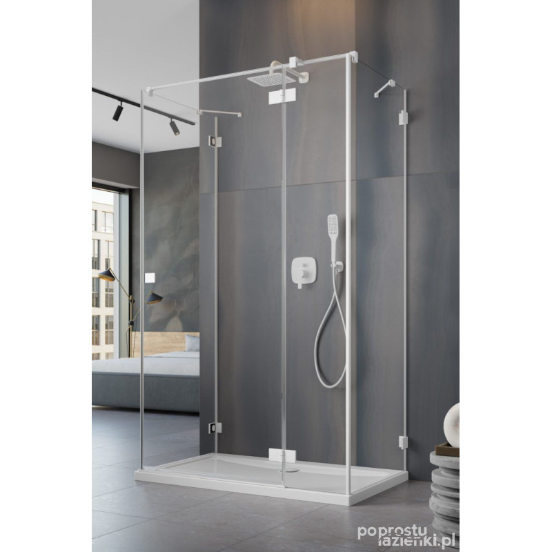 Kabina prysznicowa 120x75 Essenza Pro White KDJ+S Radaway (10097312-04-01R + 10098075-01-01 + 10098075-01-01)