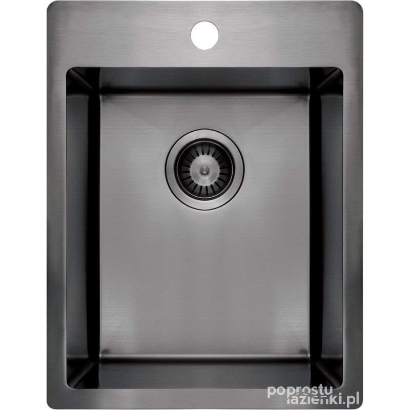 Zlewozmywak stalowy 1-komorowy titanium Olfato Deante (ZPO D10E)