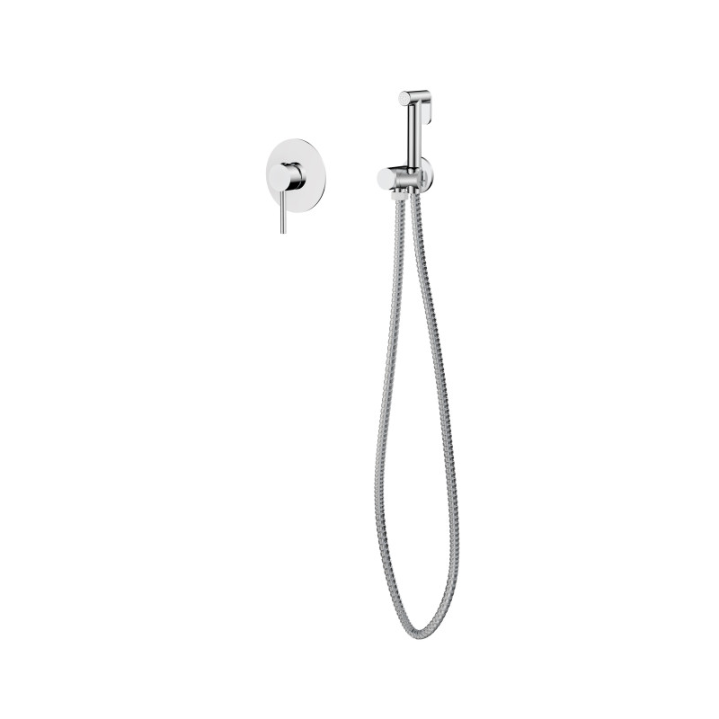 Bateria bidetowa podtynkowa Veo chrom Besco (BB-VZ-CH)