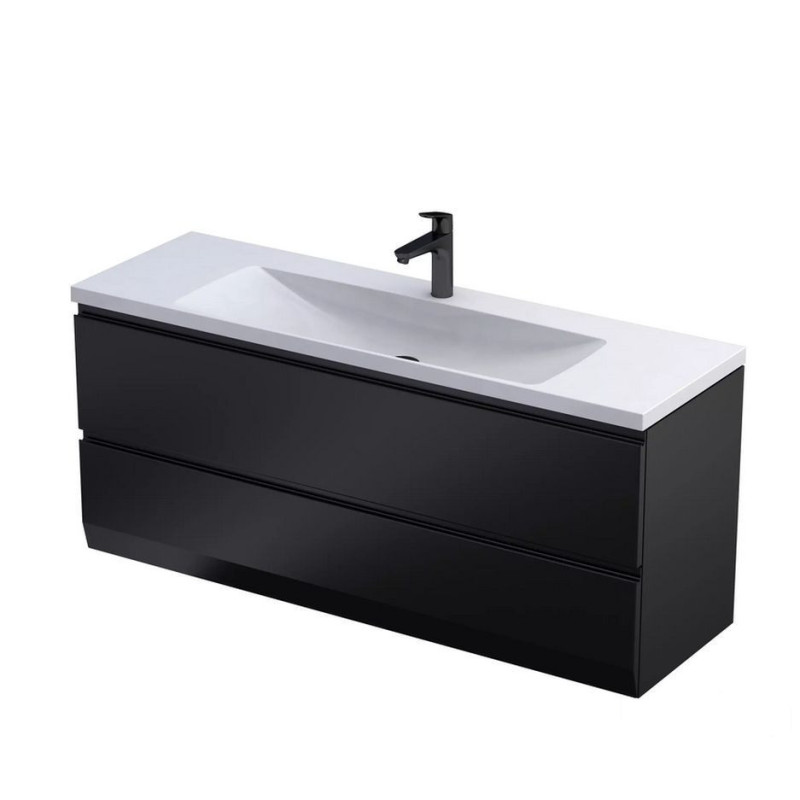 Szafka podumywalkowa 120 cm czarny mat Brylant C Oristo (OR36C-SD2S-120-8)