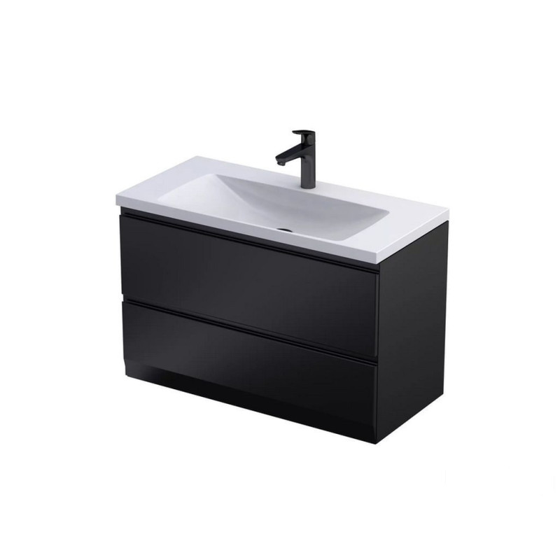 Szafka podumywalkowa 80 cm czarny mat Brylant C Oristo (OR36C-SD2S-80-8)