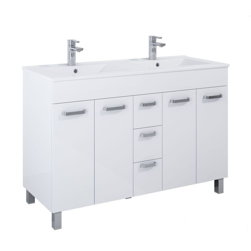 Szafka z umywalką 120 Biały połysk Sunn Elita (RE169196008060)