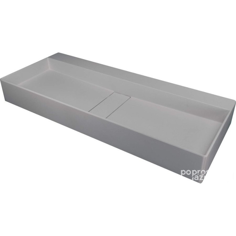 Umywalka granitowa nablatowa - z maskownicą Deante (CQB SU8S)