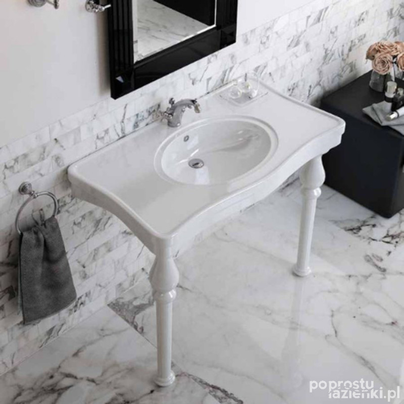 Washington umywalka konsola 108 cm w komplecie z nogami Rak - washington RAK Ceramics (WASH2SETCONSOLE)