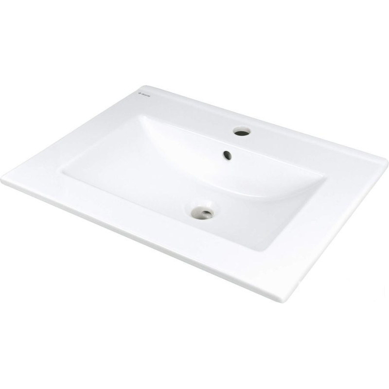 Umywalka ceramiczna wpuszczana z miejscem na baterię Deante (CTU 646M)