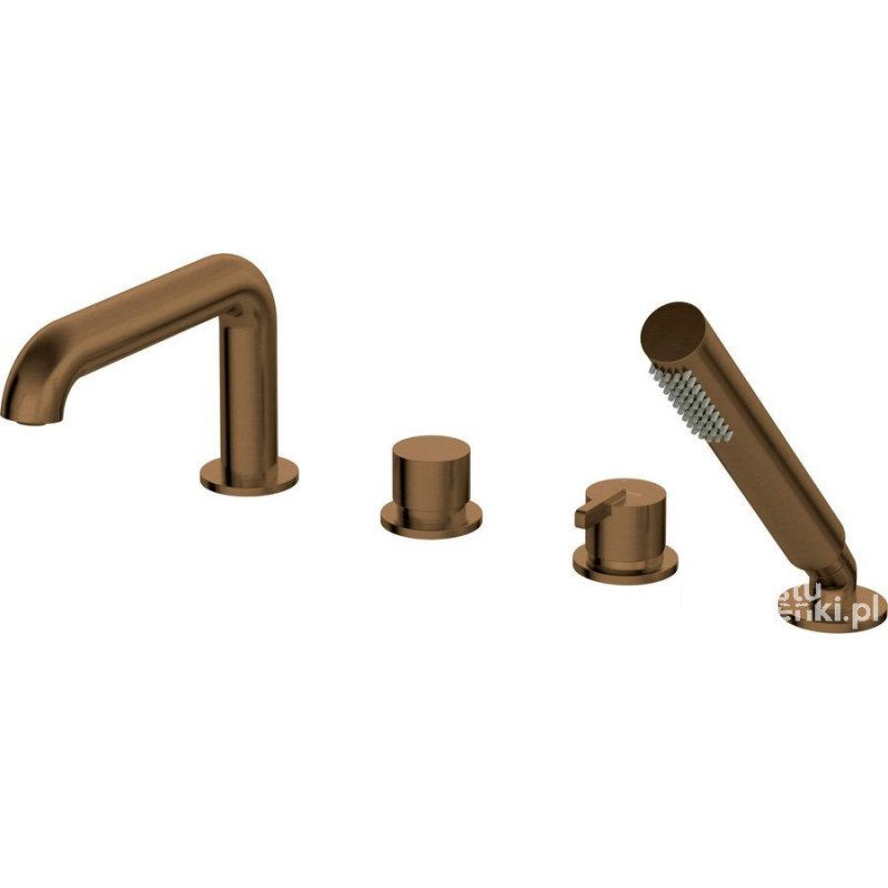 Bateria wannowa 4-otworowa z zestawem prysznicowym Deante (BQS C14M)