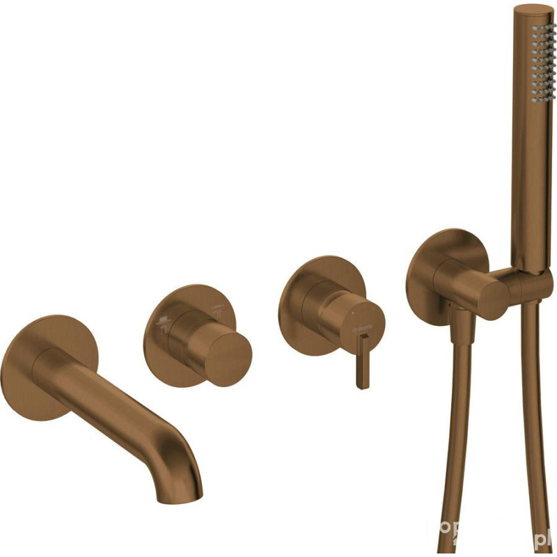 Bateria wannowa 4-otworowa podtynkowa Deante (BQS C18P)