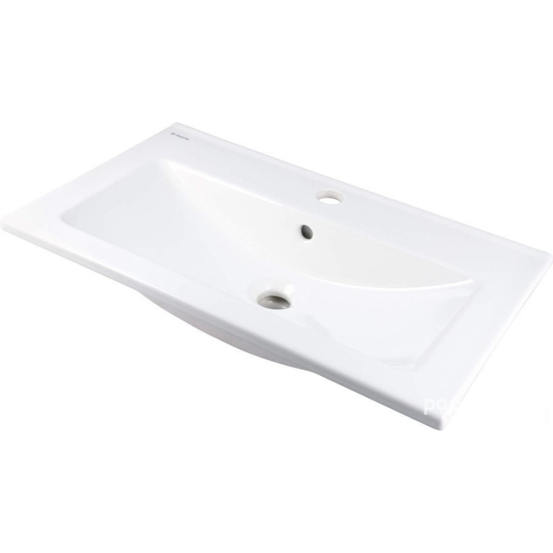 Umywalka ceramiczna wpuszczana z miejscem na baterię -  Deante (CTU 636M)