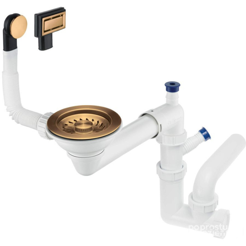 Syfon do zlewozmywaka granitowego 1-komorowego - Space-Saver Deante (ZXY C949)