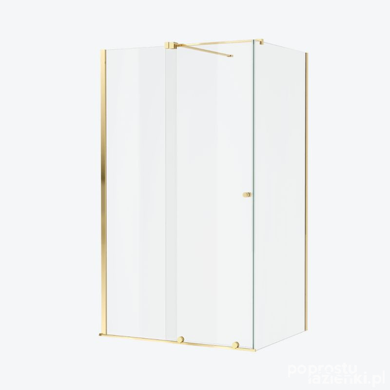 Kabina prysznicowa 120x90 Ortigo złoty połysk Excellent (KAEX.5016.K.1200.0900.GL)