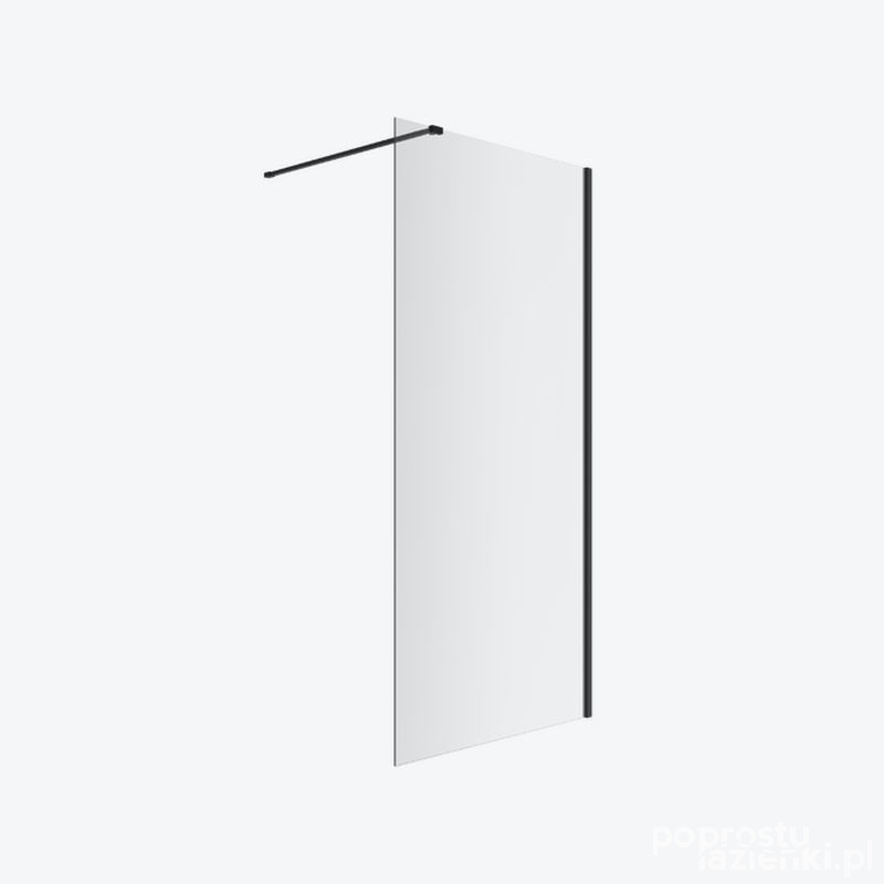 Ścianka prysznicowa walk in 110 Vidoq czarny mat Excellent (KAEX.1506.K.1100.BL)