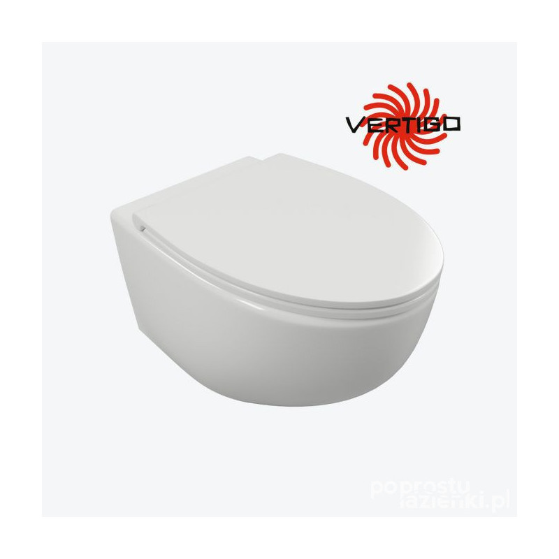 Miska WC wisząca z deską Bull Vertigo Excellent (CESD.WCGLLSV.K.WH)