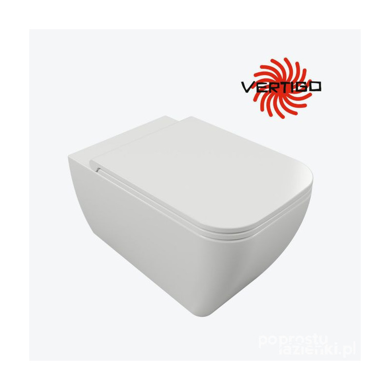 Miska WC wisząca z deską Quadra Vertigo Excellent (CESD.WCQDRSV.K.WH)