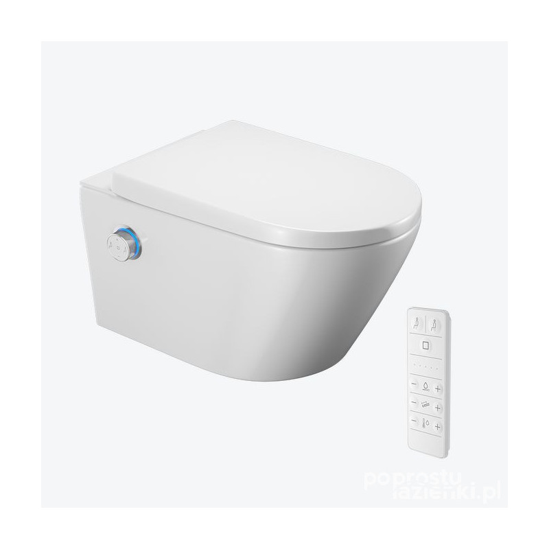 Toaleta myjąca Dakota 2.0 D2 z pilotem, pokrętło sterujące chrom Excellent (ZEPR.0005)