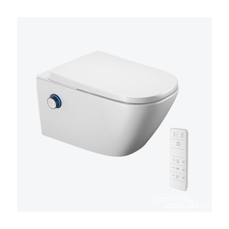 Toaleta myjąca Dakota 2.0 S2 z pilotem, pokrętło sterujące czarny mat Excellent (ZEPR.0009)