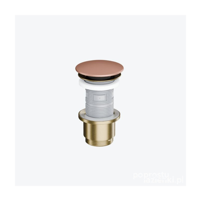 Korek klik-klak Design złoty szczotkowany/terracotta mat Excellent (ARIN.1485.K.01.TEMGB)