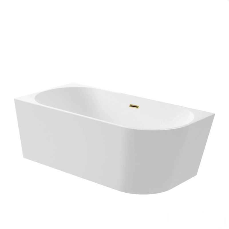 Wanna narożna 160x80 lewa z pokrywką złoty połysk Avola Balneo (J0101050502-1)
