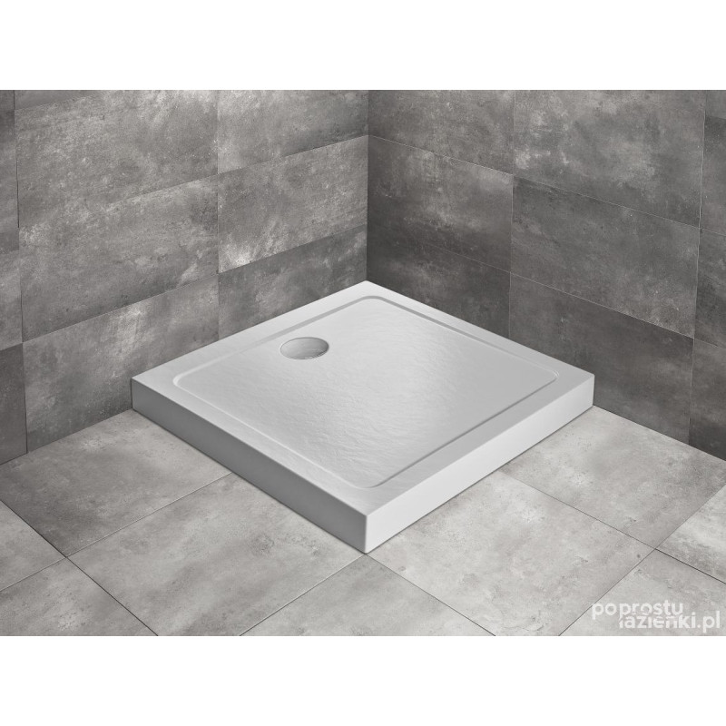 Brodzik kwadratowy 100x100 Doros C Compact Stone biały Radaway (SDRC1010-05-04S)