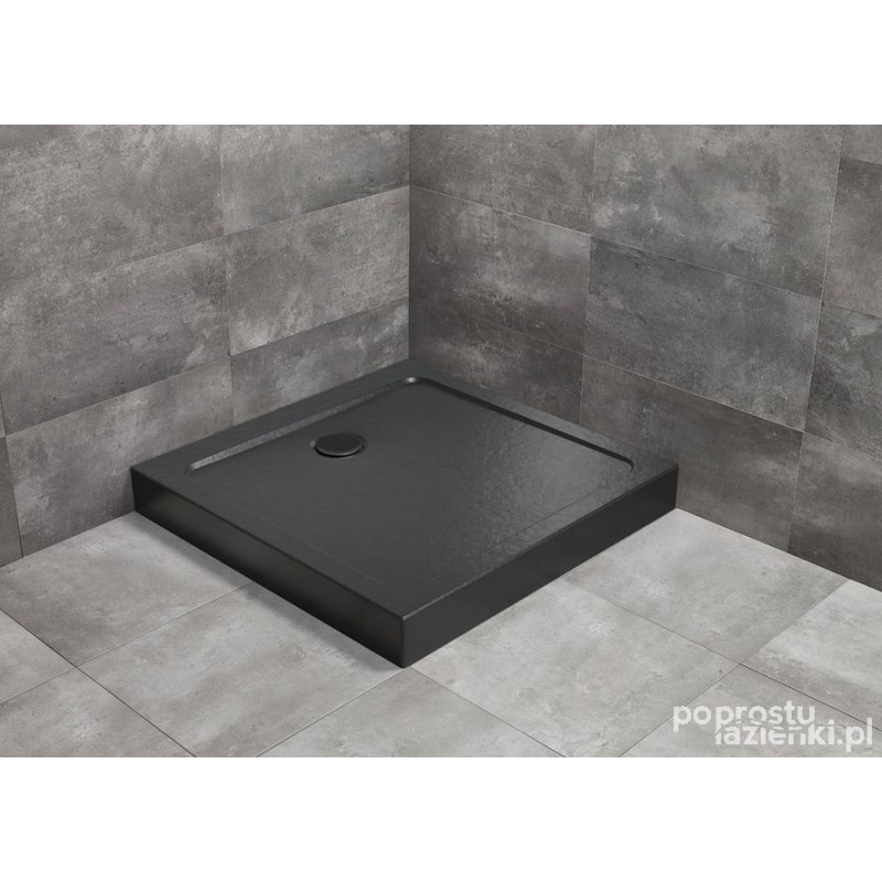 Brodzik kwadratowy 90x90 Doros C Compact Stone Black Radaway (SDRC9090-05-54S)
