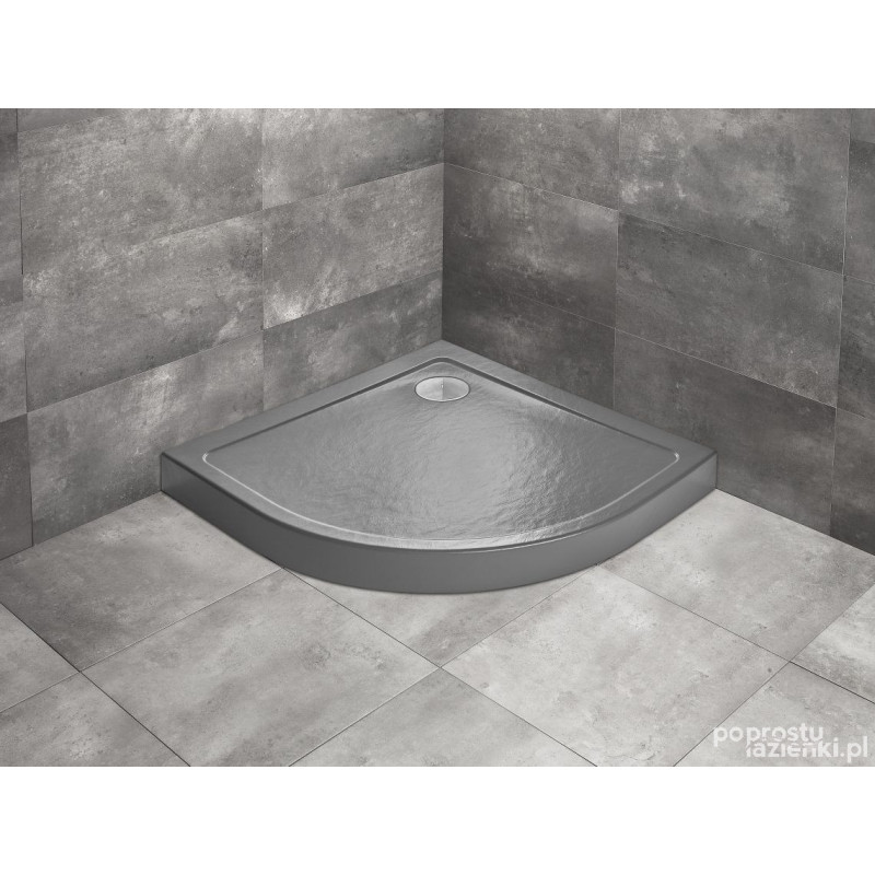 Brodzik półokrągły 80x80 Doros A Compact Stone antracytowy Radaway (SDRA8080-05-64S)