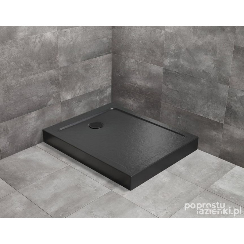 Brodzik prostokątny 100X70 Doros F Compact Stone Black Radaway (SDRFP1070-05-54S)