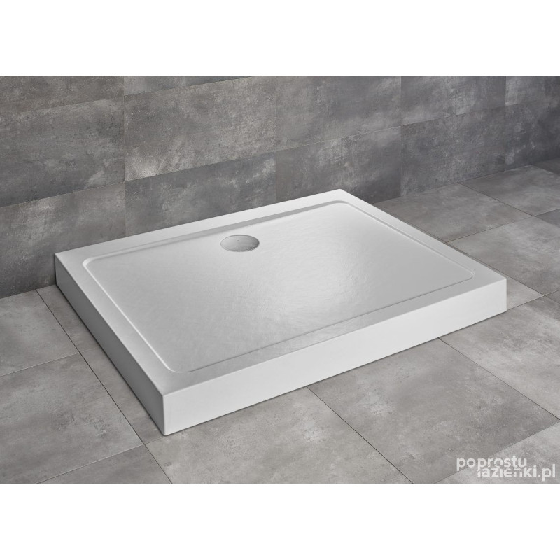 Brodzik prostokątny 120x80 Doros D Compact Stone biały Radaway (SDRD1280-05-04S)