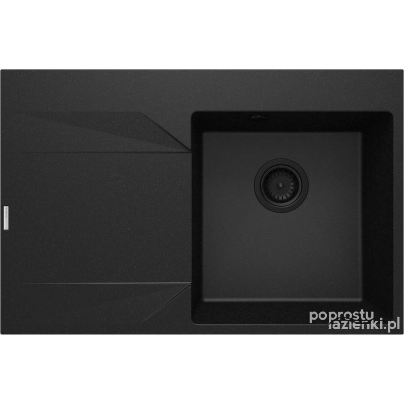 Zlewozmywak granitowy 1-komorowy z ociekaczem - lewy Deante (ZQJ G11L)