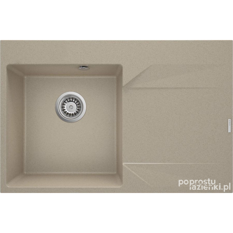 Zlewozmywak granitowy 1-komorowy z ociekaczem - prawy Deante (ZQJ 711P)