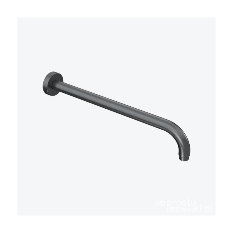 Ramię prysznicowe ścienne 40 cm okrągłe grafit szczotkowany Excellent (AREX.3140AB)
