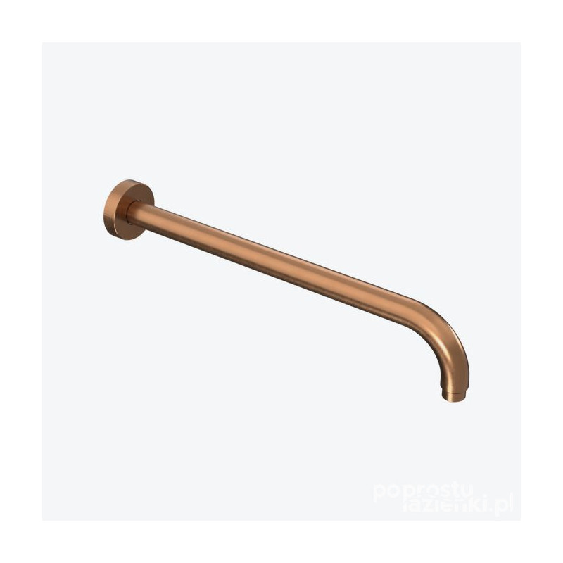 Ramię prysznicowe ścienne 40 cm okrągłe miedziany szczotkowany Excellent (AREX.3140CB)