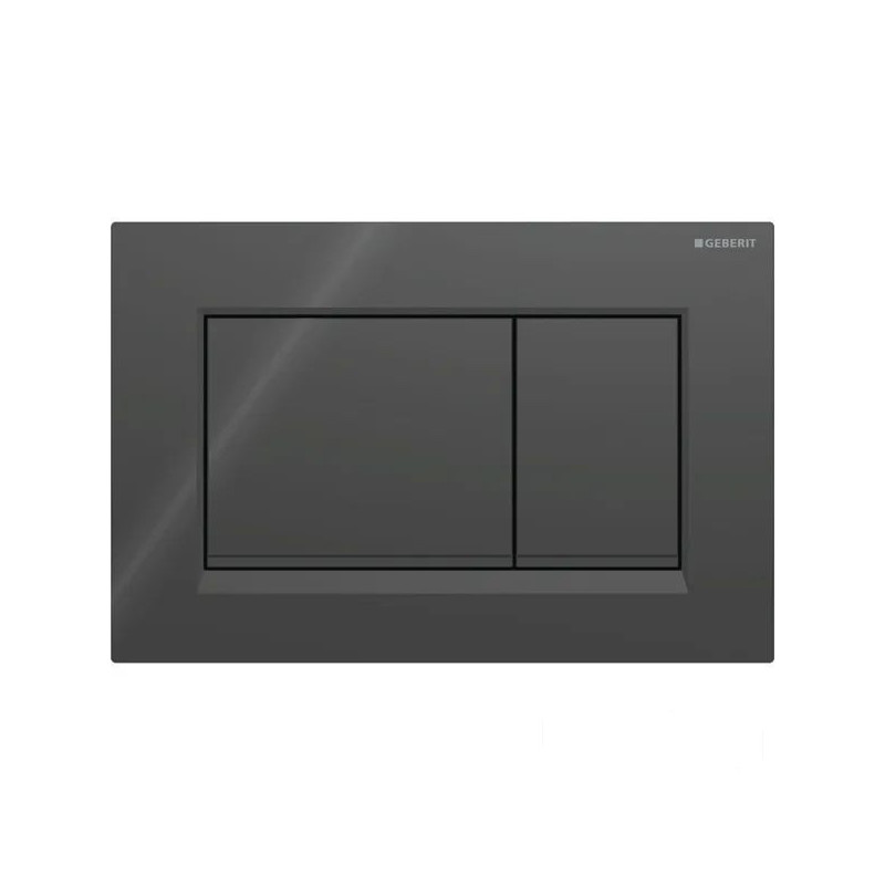 Przycisk spłukujący Sigma 20 kwadratowy czarny/czarny mat Geberit (115.883.DW.1)