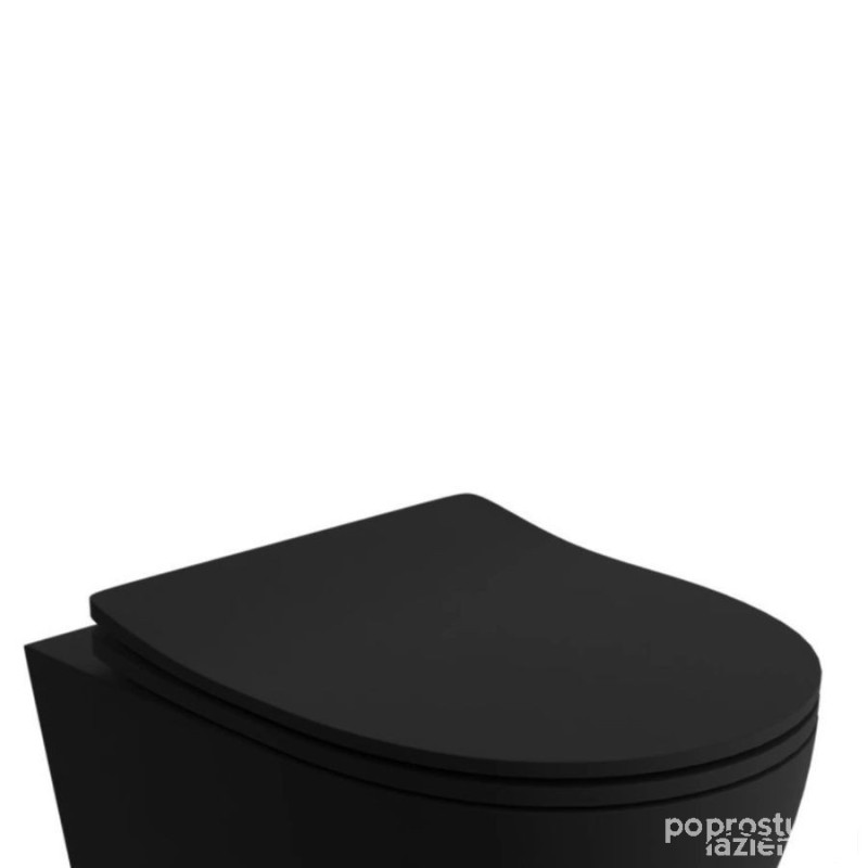 Deska wc tivoli slim czarna  RAK Ceramics (RACSCTI504)