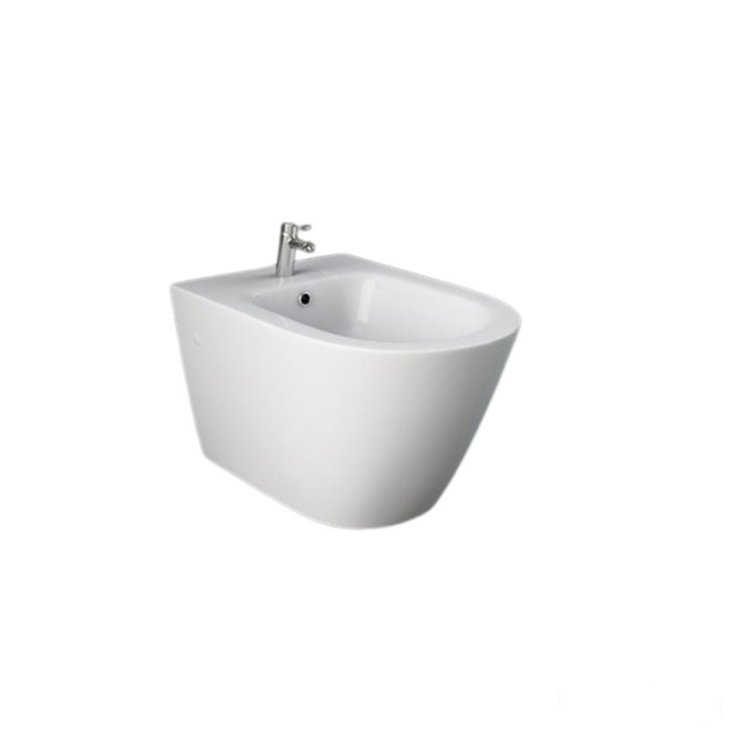 Bidet podwiesz. 52x36 cm biały połysk z zaślepkami po bokach Resort RAK Ceramics (REBI00002)