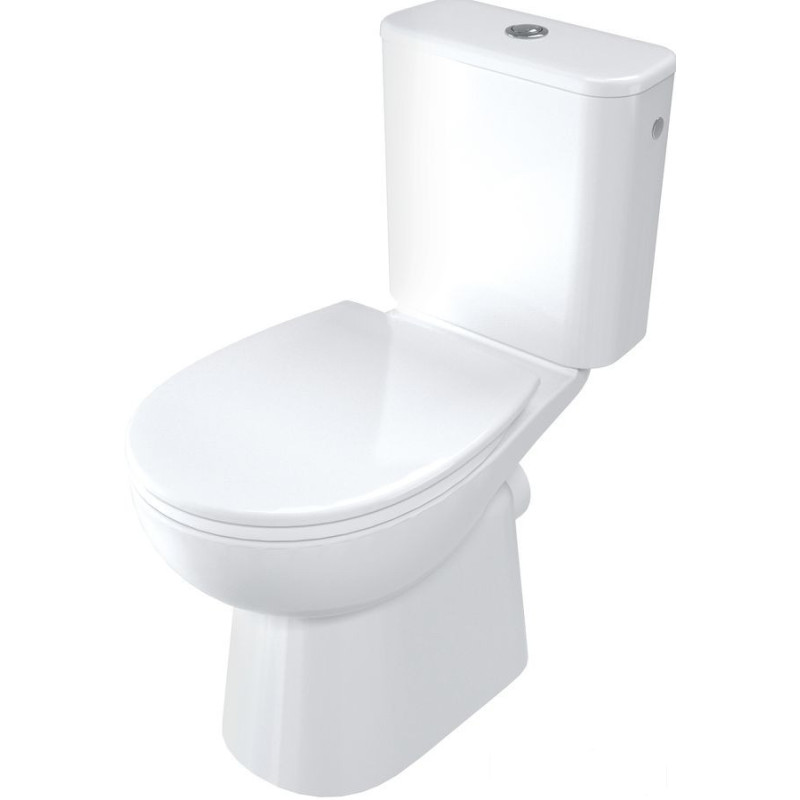 Miska WC kompakt bezkołnierzowa Deante (CDFD6RPS)
