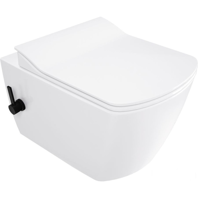 Miska WC z funkcją bidetu - z baterią mieszaczową Deante (CDZ 6WNW)