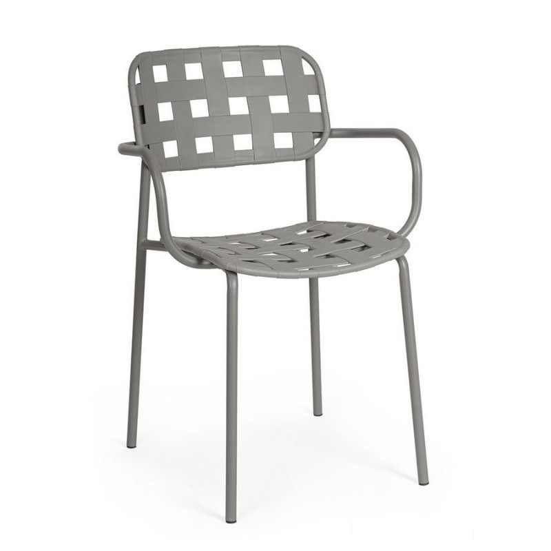 Bizzotto krzesło ogrodowe clover arm      szare  RAK Ceramics (B-650036)