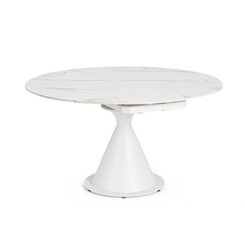 Bizzotto stół ogrodowy jonni 85-135       biały / rozkładany  RAK Ceramics (B-731283)
