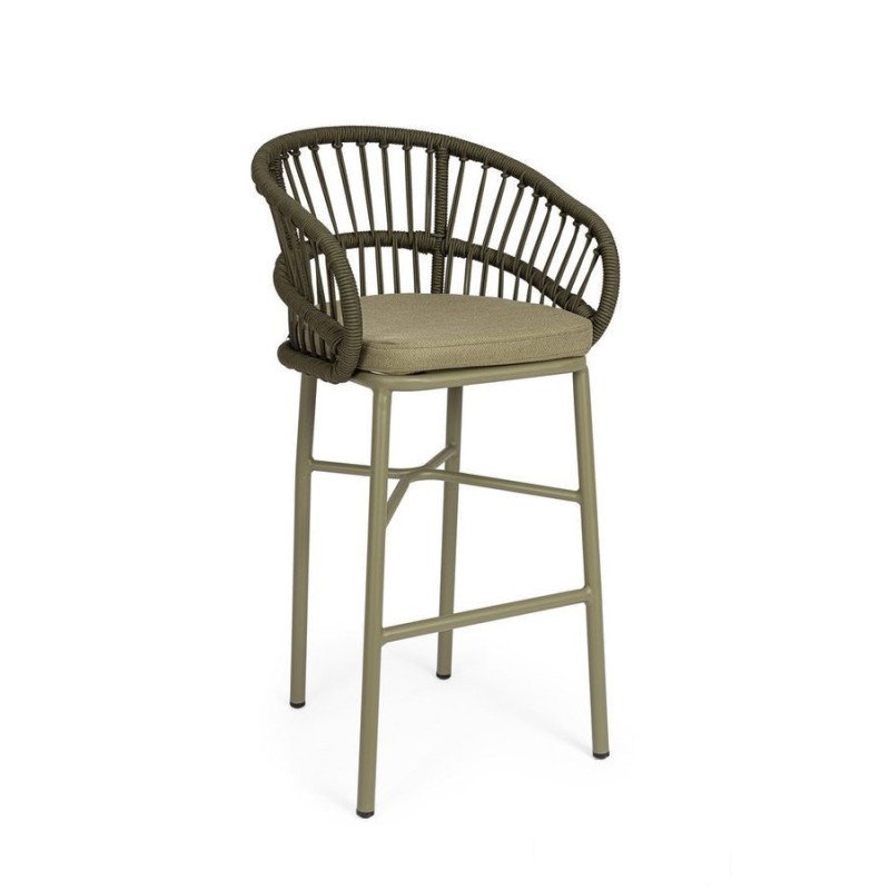 Bizzotto krzesło barowe ogrodowe          odivelas zielone  RAK Ceramics (B-665527)