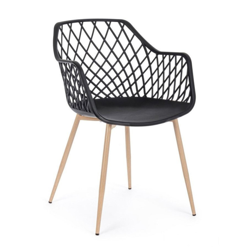 Bizzotto krzesło optik czarne  RAK Ceramics (B-733413)