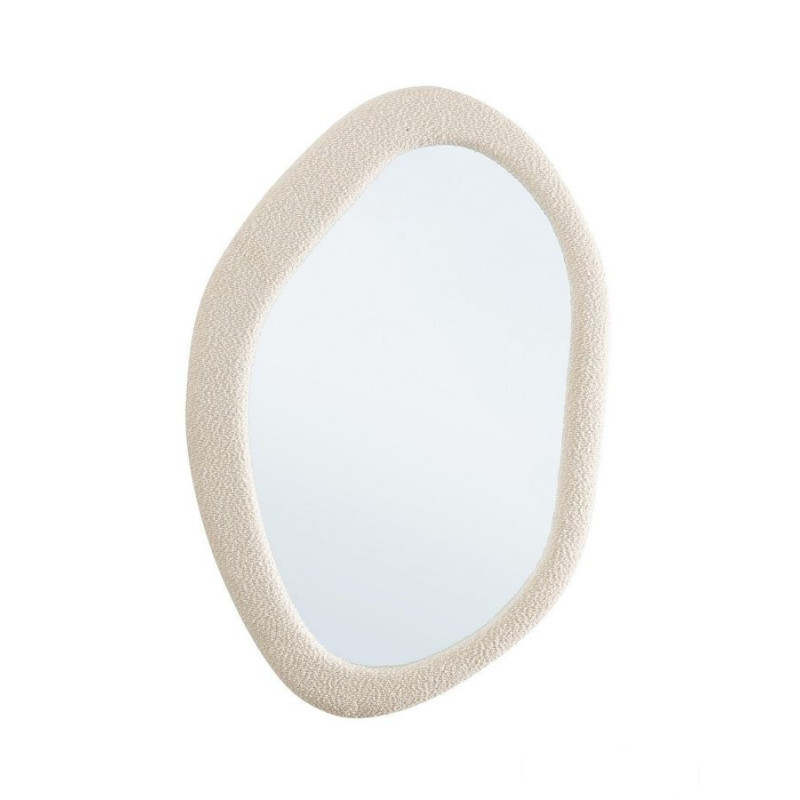 Bizzotto lustro ścienne bouclé 59x90 cm   białe  RAK Ceramics (B-243031)