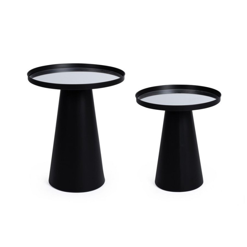 Bizzotto zestaw stolików kawowych reflex  czarny  RAK Ceramics (B-747386)