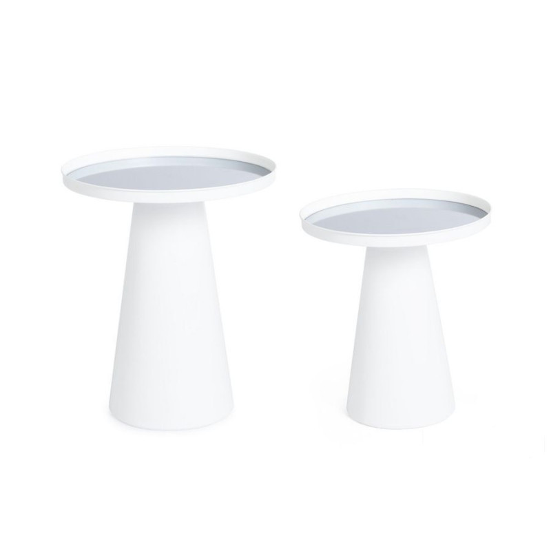 Bizzotto zestaw stolików kawowych reflex  biały  RAK Ceramics (B-747387)