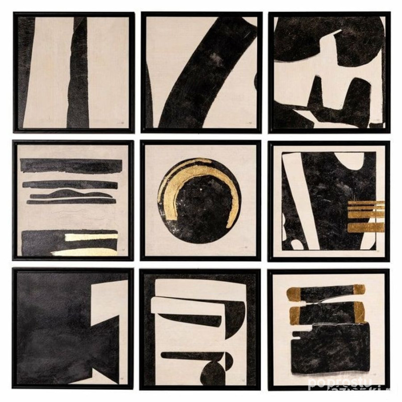 Richmond zestaw 9 obrazów gabri 35x35 cm  RAK Ceramics (R-WA048)