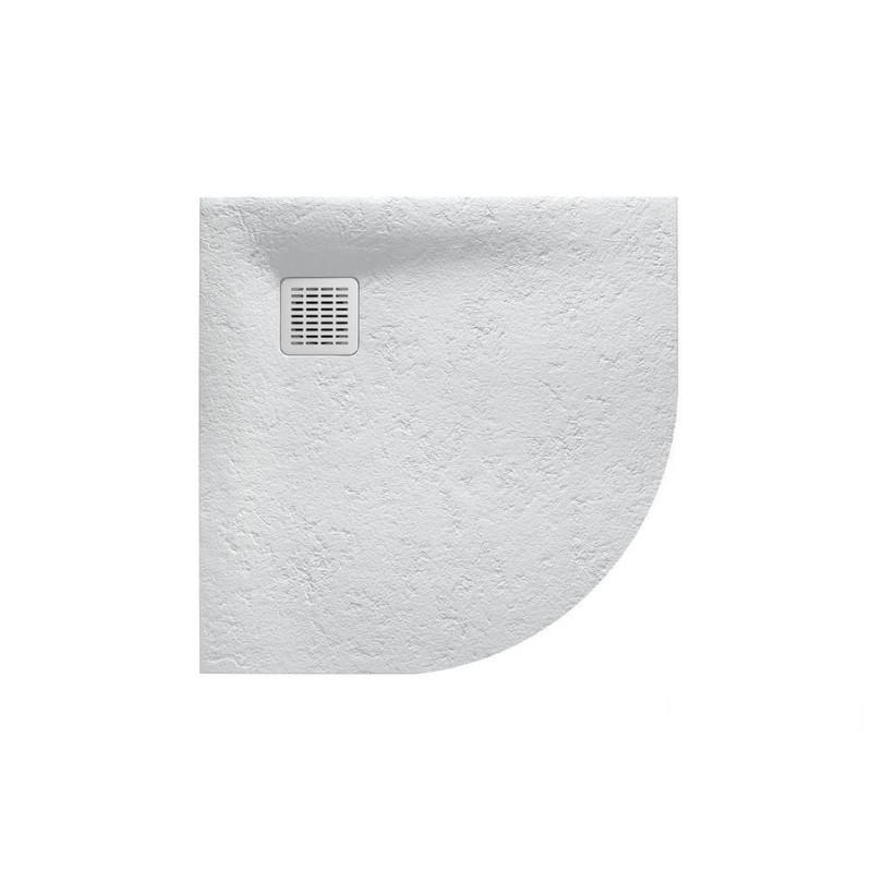 BRODZIK PÓŁOKRĄGŁY 900x900 PERŁOWY TERRAN Roca (AP10538438401630)