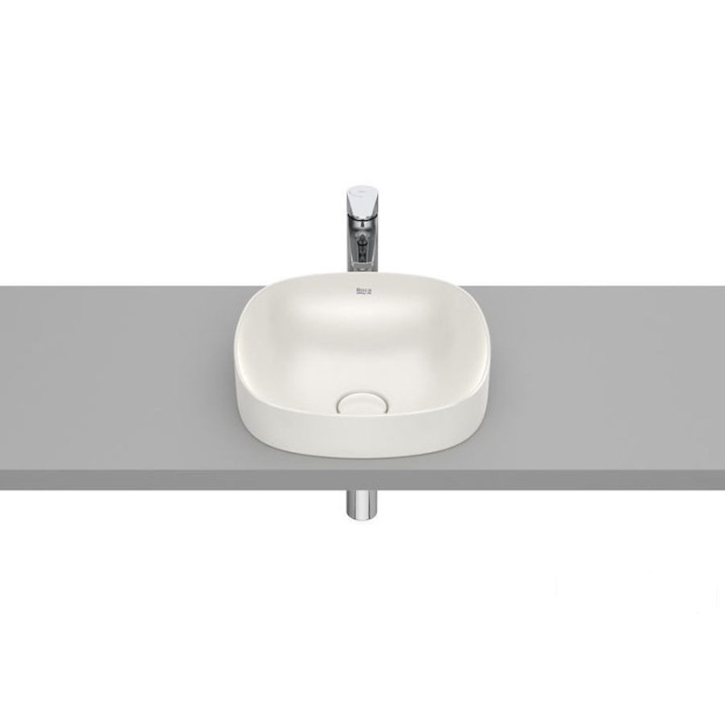 Umywalka 370x370 H75 FINECERAMIC ® BEŻ INSPIRA COLORS Roca (A32750R650)